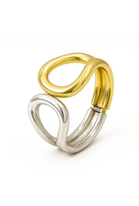 Bracelete Maximalista Gota Vazada Banhado Em Ouro 18K