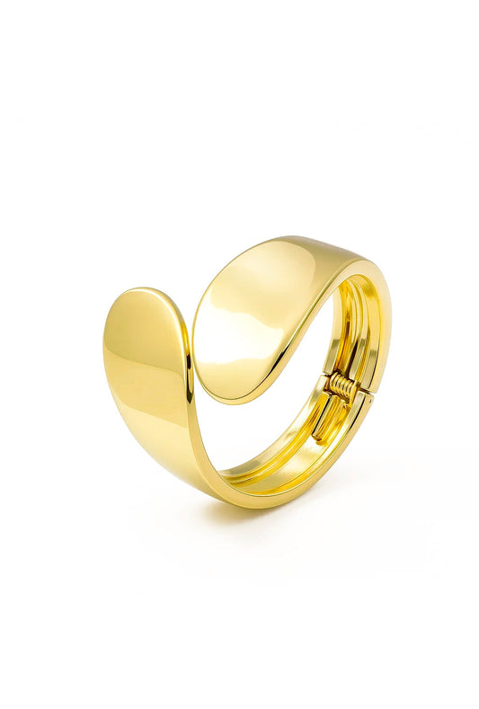 Bracelete Dupla Gota Banhado em Ouro 18K