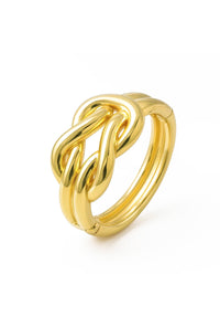 Bracelete Vintage Criativo Nó Borboleta Banhado em Ouro 18K