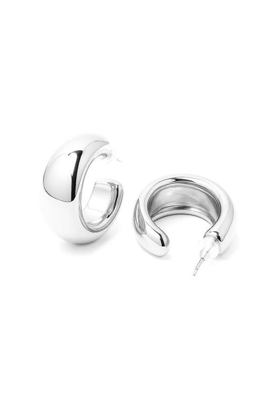 Brinco Argola Larga Banhado em Ouro 18k