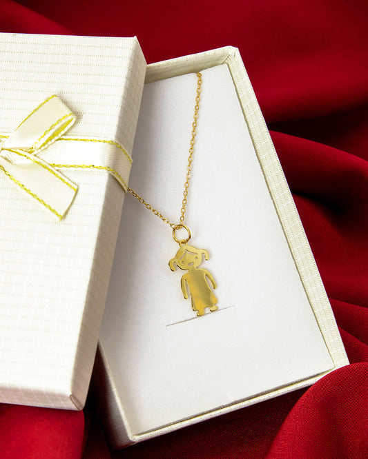 Colar Filho(a) Banhado em Ouro 18K