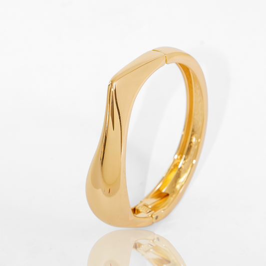 Pulseira Bracelete Liso Coração Afeto