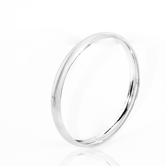 Bracelete Argola Lisa Fina Banhada