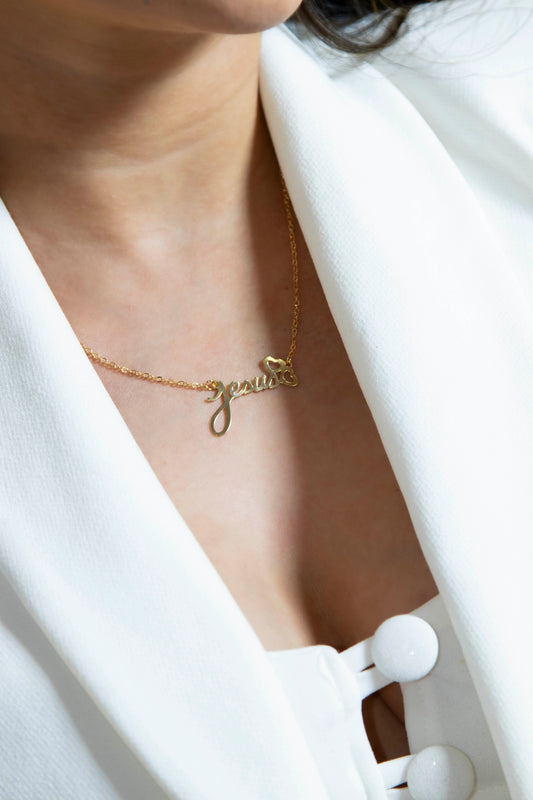 Colar Religioso Pingente Jesus Banhado em Ouro 18K
