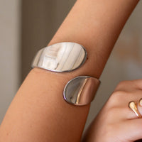 Bracelete Dupla Gota Banhado em Ouro 18K