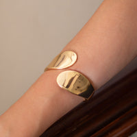 Bracelete Dupla Gota Banhado em Ouro 18K