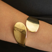 Bracelete Dupla Gota Banhado em Ouro 18K