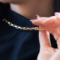 Corrente de Ouro com Elos Cartier Banhado em Ouro 18K