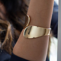 Bracelete Dupla Gota Banhado em Ouro 18K