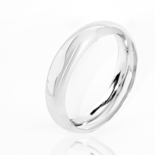 Bracelete Argola Lisa Grande Banhada