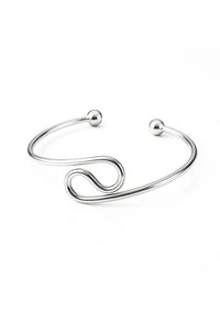 Colar Choker em Formato S Ondulado Banhado em Ouro 18K