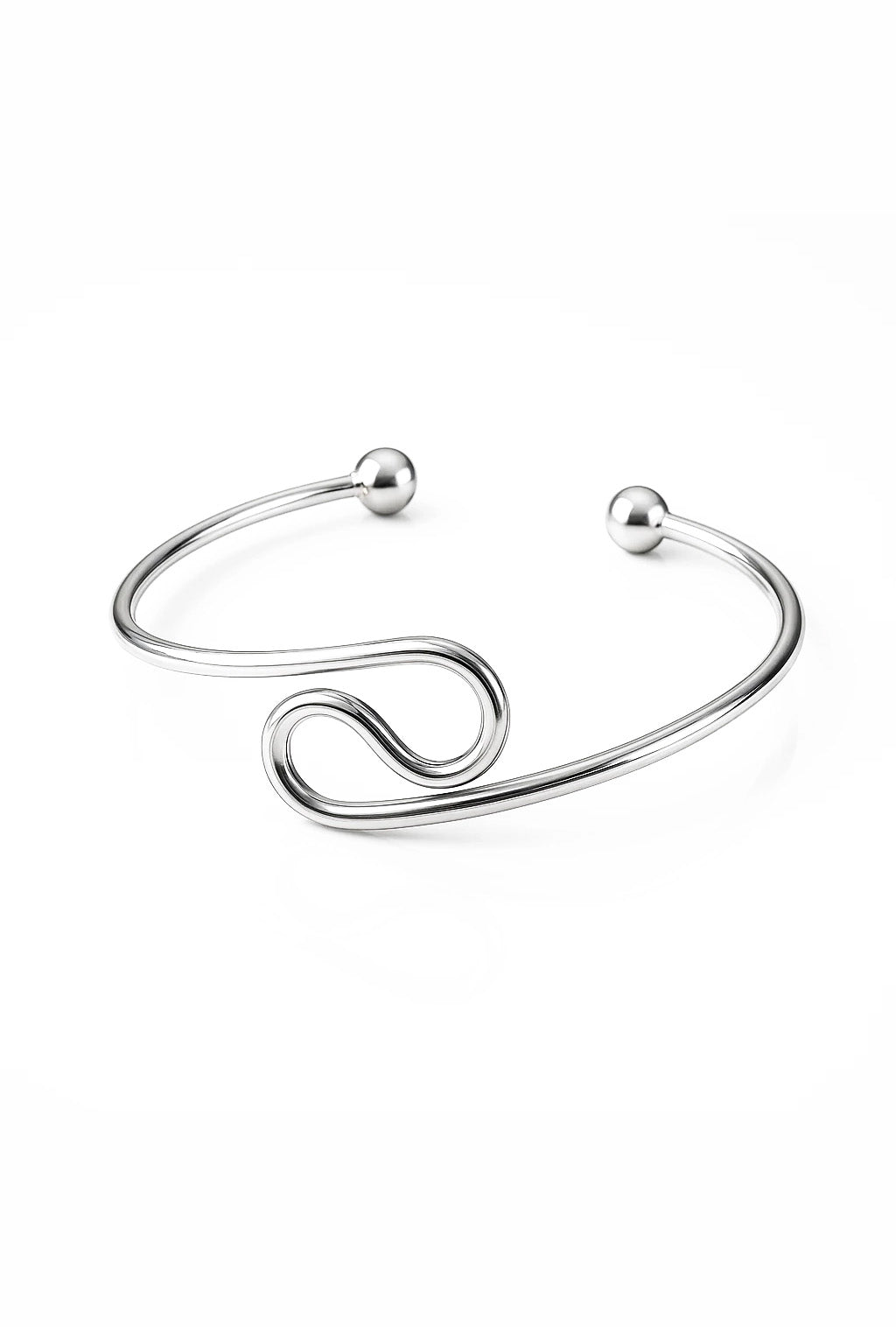 Colar Choker em Formato S Ondulado Banhado em Ouro 18K