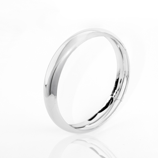 Bracelete Argola Lisa Media Banhada