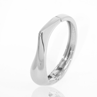 Pulseira Bracelete Liso Coração Afeto