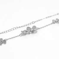 Conjunto Colar e Brinco Cravejados Minimalista Banhado