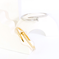 Bracelete Prego Cravejado Banhado