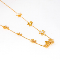 Conjunto Colar e Brinco Cravejados Minimalista Banhado