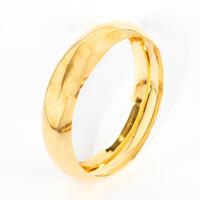 Bracelete Argola Lisa Grande Banhada