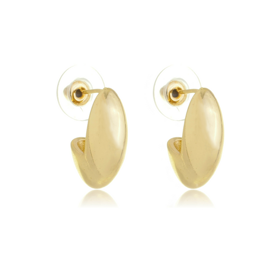 Brinco Gota Pequeno Banhado em Ouro 18K