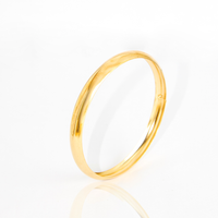Bracelete Argola Lisa Media Banhada