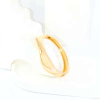 Pulseira Bracelete Liso Coração Afeto