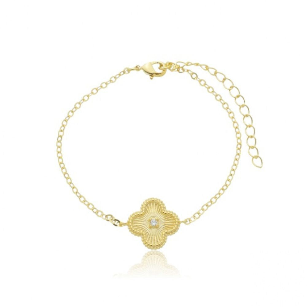 Pulseira Trevo Vintage Alhambra | Banhada a Ouro 18k