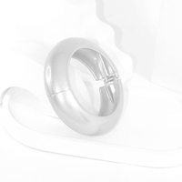 Bracelete Design Oval Texturizado Banhado