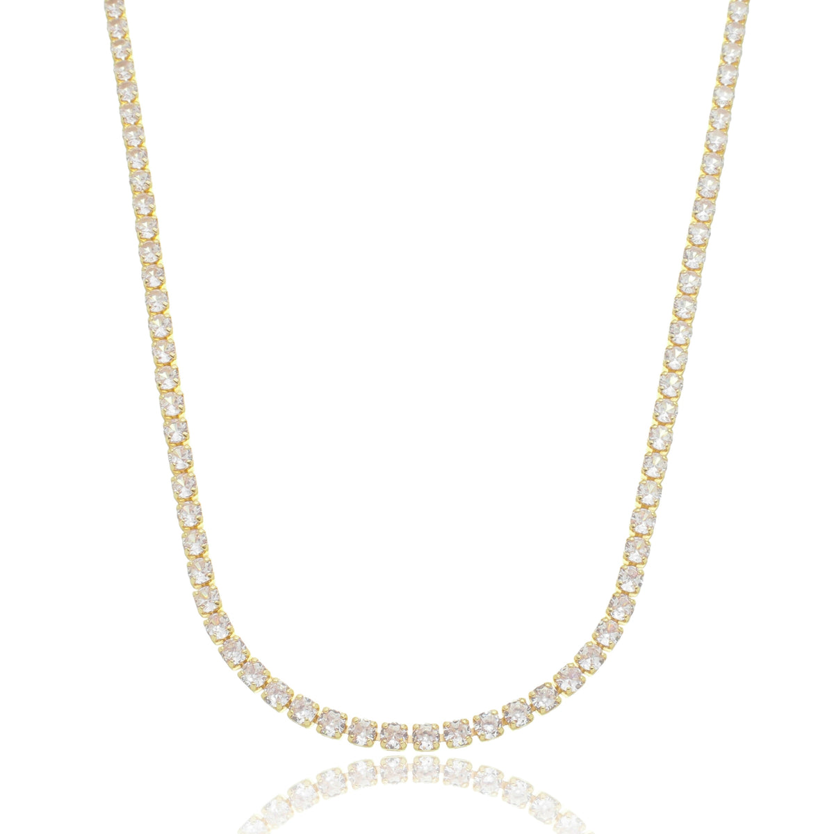 Colar Rivieria Banhado em Ouro 18K