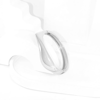 Pulseira Bracelete Liso Coração Afeto