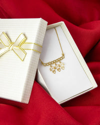 Colar Personalizado Canga Corações e Filho(a) Banhado em Ouro 18K