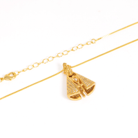 Colar Nossa Senhora Aparecida Cravejado em Zircônia Banhado