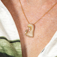 Colar Religioso Maria Mãe De Jesus Banhado em Ouro 18K