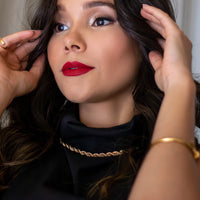 Colar Chocker Baiano Banhado em Ouro 18K